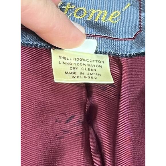 Vintage Womans Epitome‎ Corduroy Blazer Jacket Burgundy  100% Cotton - Picture 7 of 10